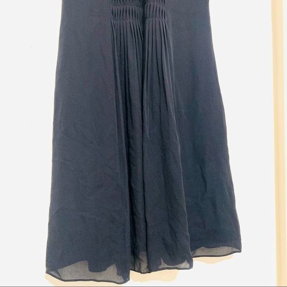 BCBGMAXAZRIA 100%Silk Beading Chiffon BlackDresses Y2K babydoll size 4 luxury - Picture 3 of 10